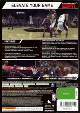 NBA Live 07 (USA) box cover back